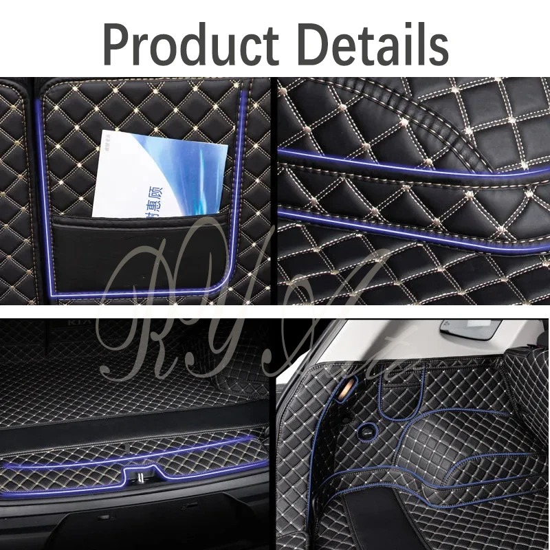 Car Trunk Mats For Kia Sportage SL 2011 2012 2013 2014 2015 2016 Leather Carpets Storage Pads Cargo Cover Liner Auto Accessories