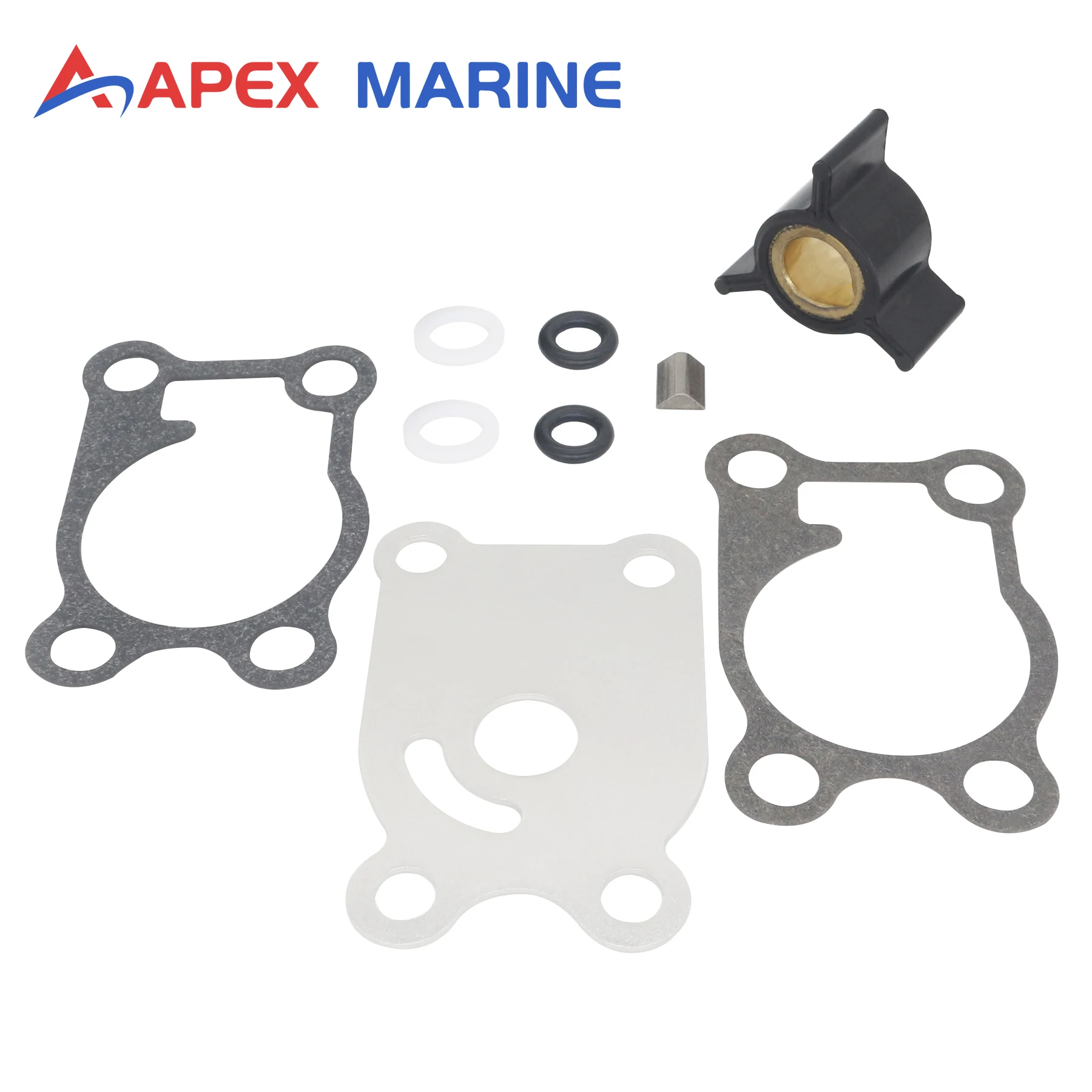 0433935 Outboard Water Pump Impeller Rebuild Kit Compatible with Evinrude Johnson 2-Stroke Deluxe 4HP Engines Parts 433935