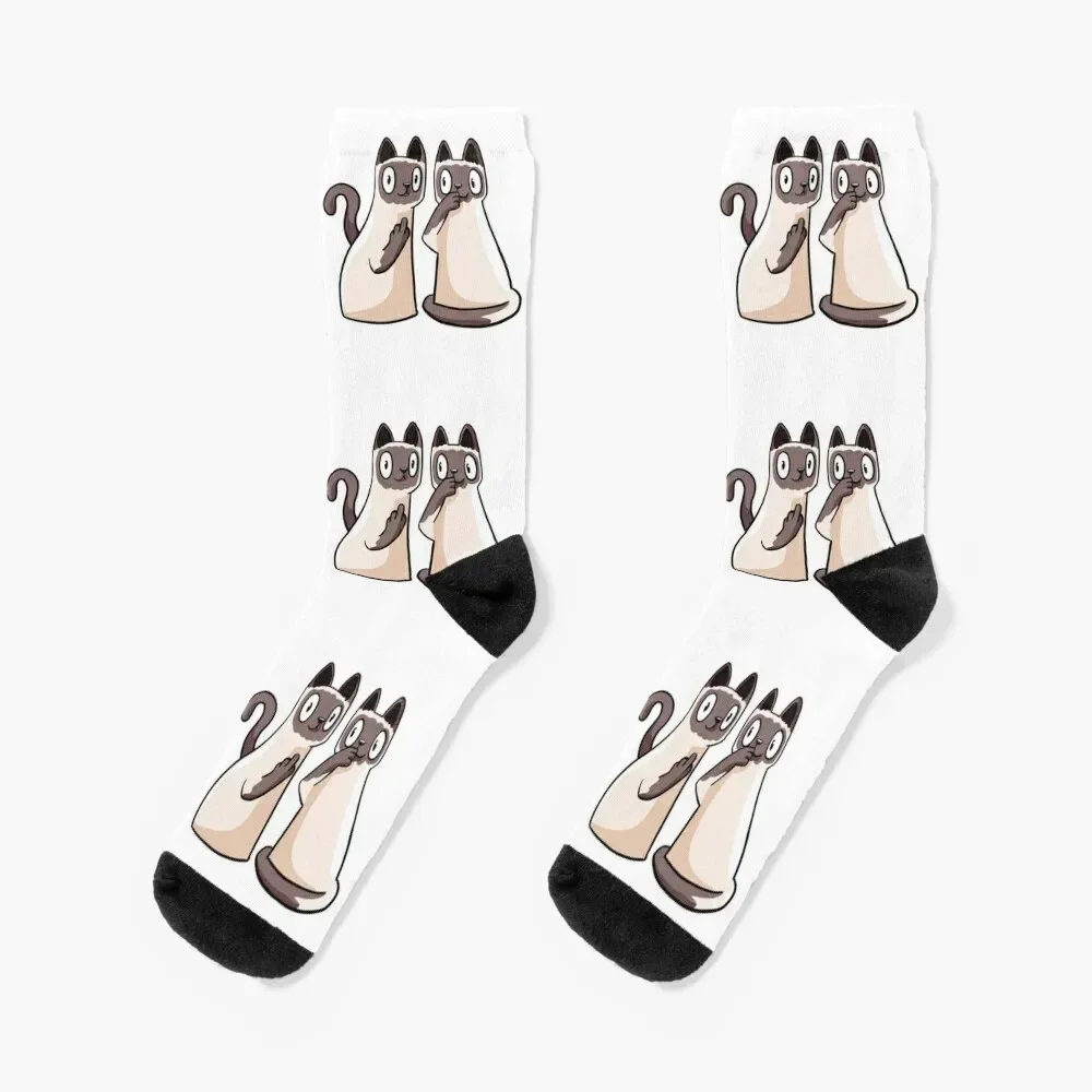 Siamese cats, siamese cats Socks cycling luxe loose Christmas Socks Man Women's