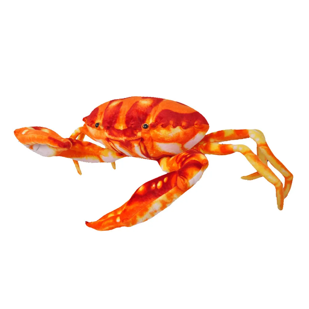 

Мягкая игрушка-краб 38 см, красная, милая, в виде морского животного, подарок для детей, декор для дома, подушка для игр и обучения, тема океана