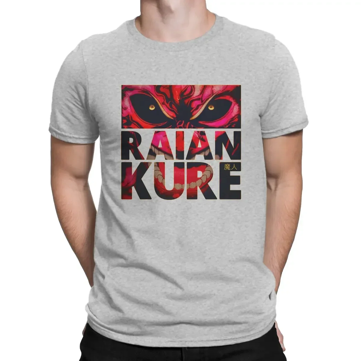 Raian Kure RAGE Kengan Round Collar Basic TShirt summer Hip Hop Gift Clothes Da Lu Wu En Ri Man's Works Creative TShirt for Men