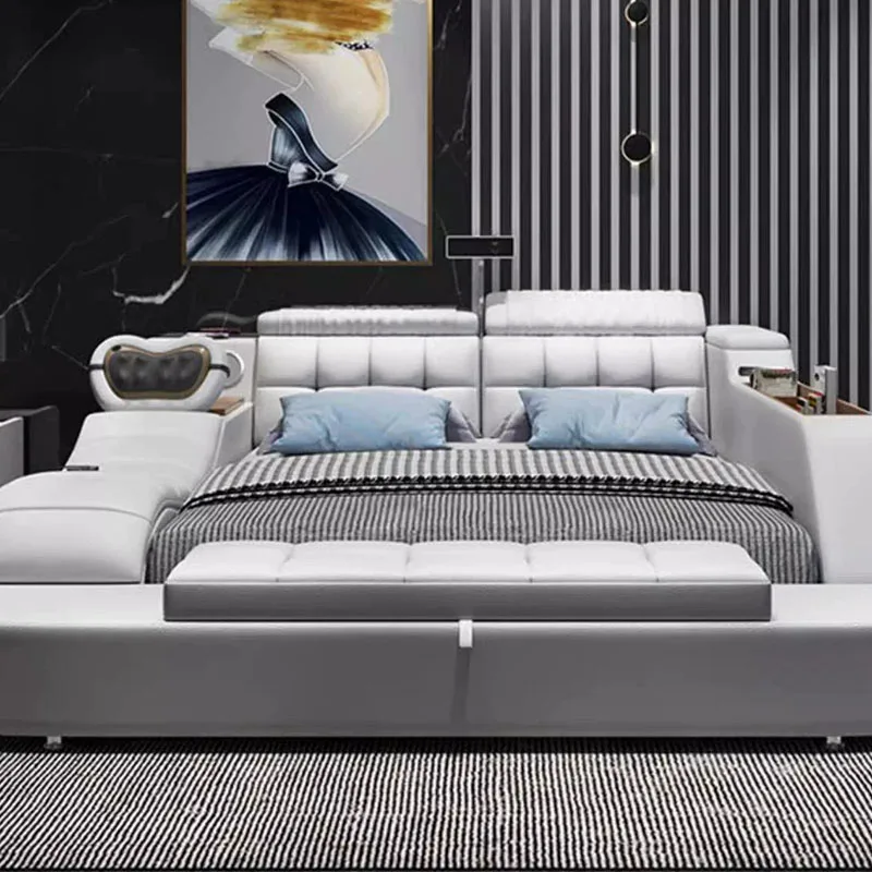 Show Replica Bed Bedroom Beauty Safe Designer European Simple Bed Bedroom Children Modern Designer Muebles Trendy Furniture