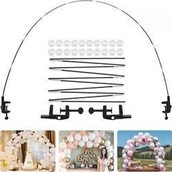 Black balloon arch bracket set, suitable for tables of different sizes, birthday parties, weddings, baby showers