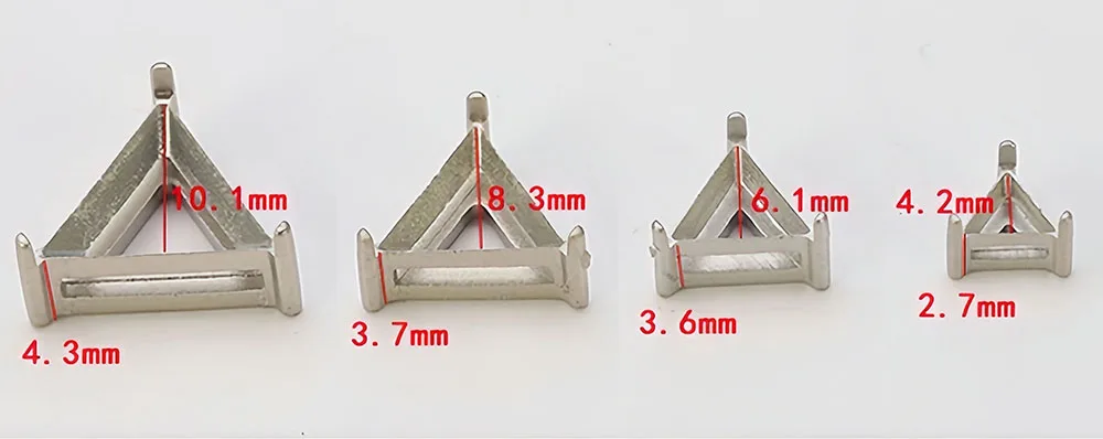 10/20 Stück Edelstahl Leere Krallenfassung in Verschiedenen Formen für Edle Strasssteine, Nähzubehör, Kristallsteinhalter – Detail 10
