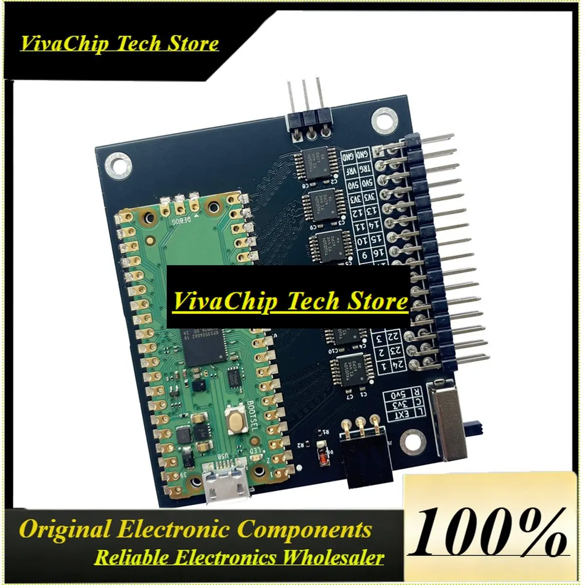 VivaSLogicAnalyzer V6.0 400MHz 24 Channel Logic Analyzer With Test Hook Clip Software Is Available For , OSX And Linux