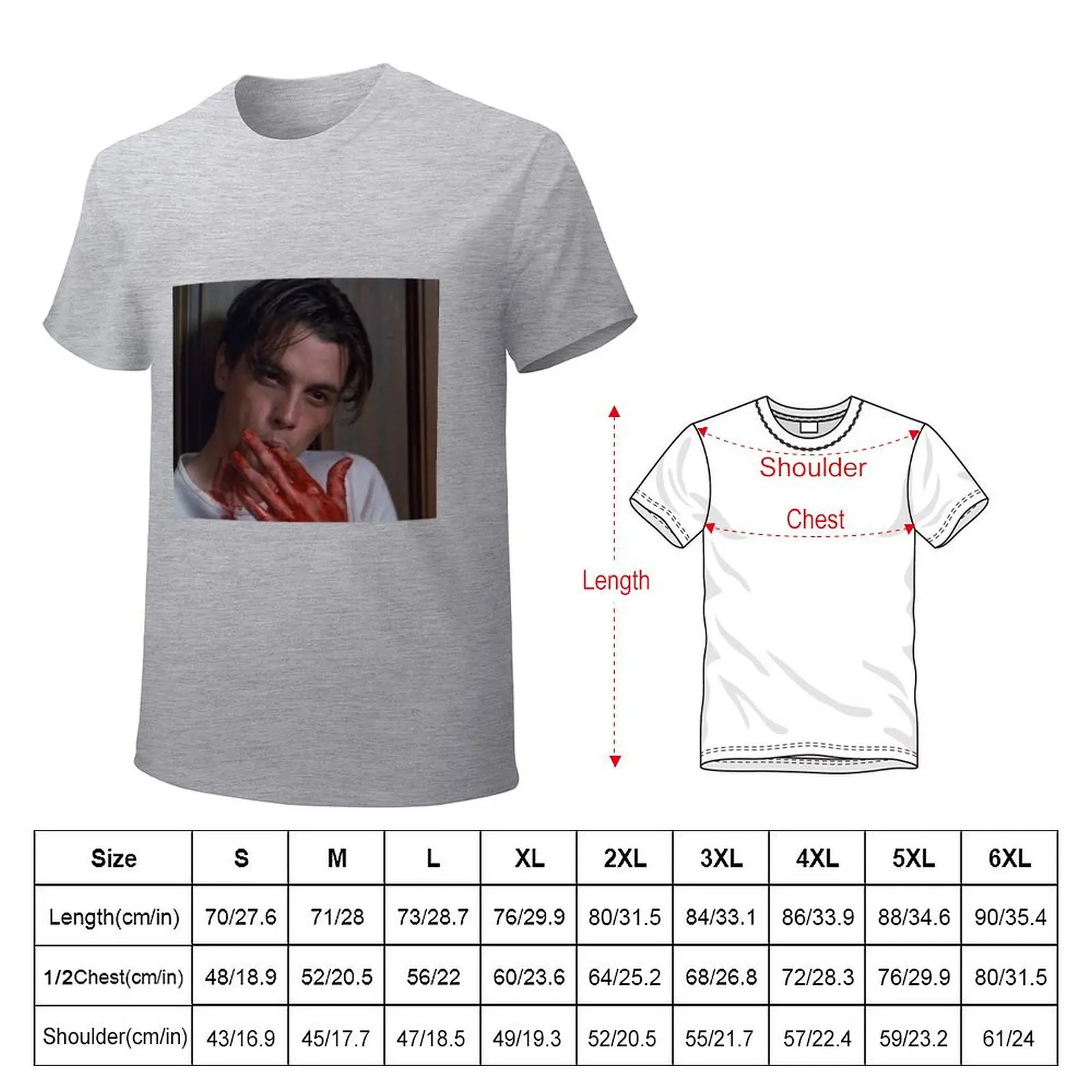 /Billy Loomis T-shirt Short sleeve tee vintage clothes sweat slim fit t shirts for men