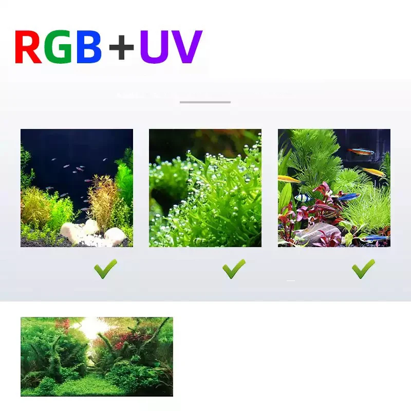 Week Aqua L Series WRGB UV Full Spectrum Plant Led Lights Lamp Fish Tanks And Aquariums Fishbowl Accessories Terrarium 90 cm view 4