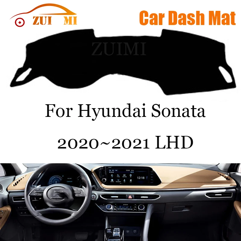 

ZUIMI Dashboard Cover Dash Mat Dashmat For Hyundai Sonata 2020~2021 LHD RHD Dash Board Cover Pad Sun Shade