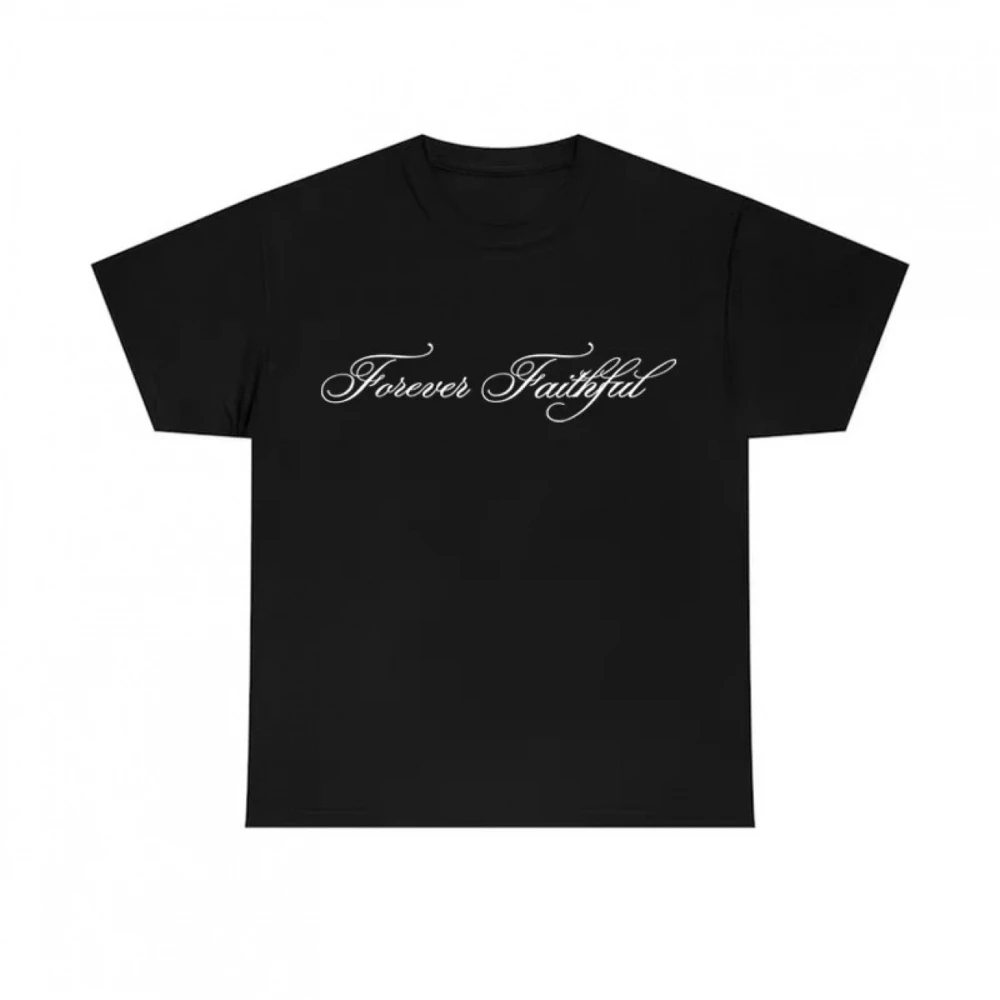 Vintage Retro Women's T Shirt Forever Faithful Letter Graphic Gothic Streetwear Men Oversize Tee Summer Harajuku Y2k Clothing