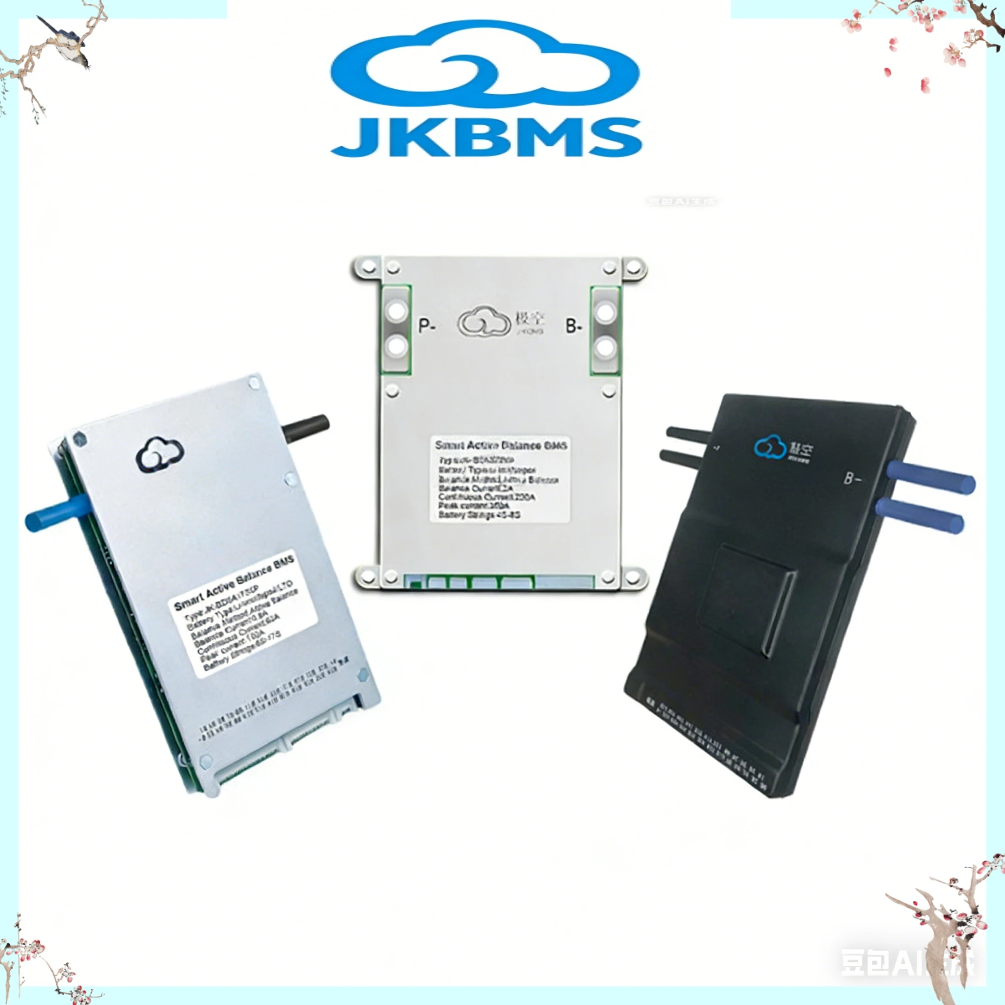 

JIKONG JK BMS 3S 4S 8s-24s smart bms 40A 60A 80A 100A 150A 200A 300A active balance 0.4A 0.6A 1A 2A Lifepo4 Li-Ion Lto BatteryTC
