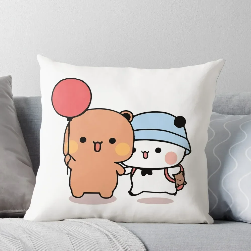 

Bear and Panda Bubu Dudu Balloon Throw Pillow anime girl Decorative Cushion Cover Pillow