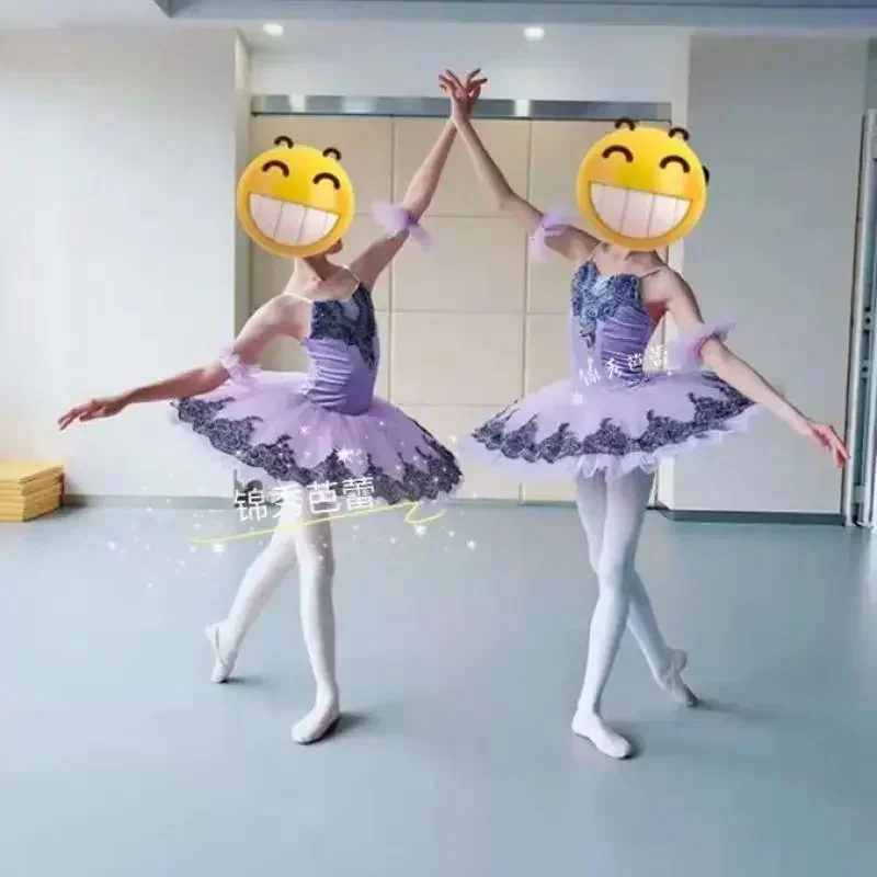 

Purple Professional Ballet Tutu Child Kids Girls Pancake Ballerina Costumes Contemporary Party Dance Costumes Ballet Tutu Dress