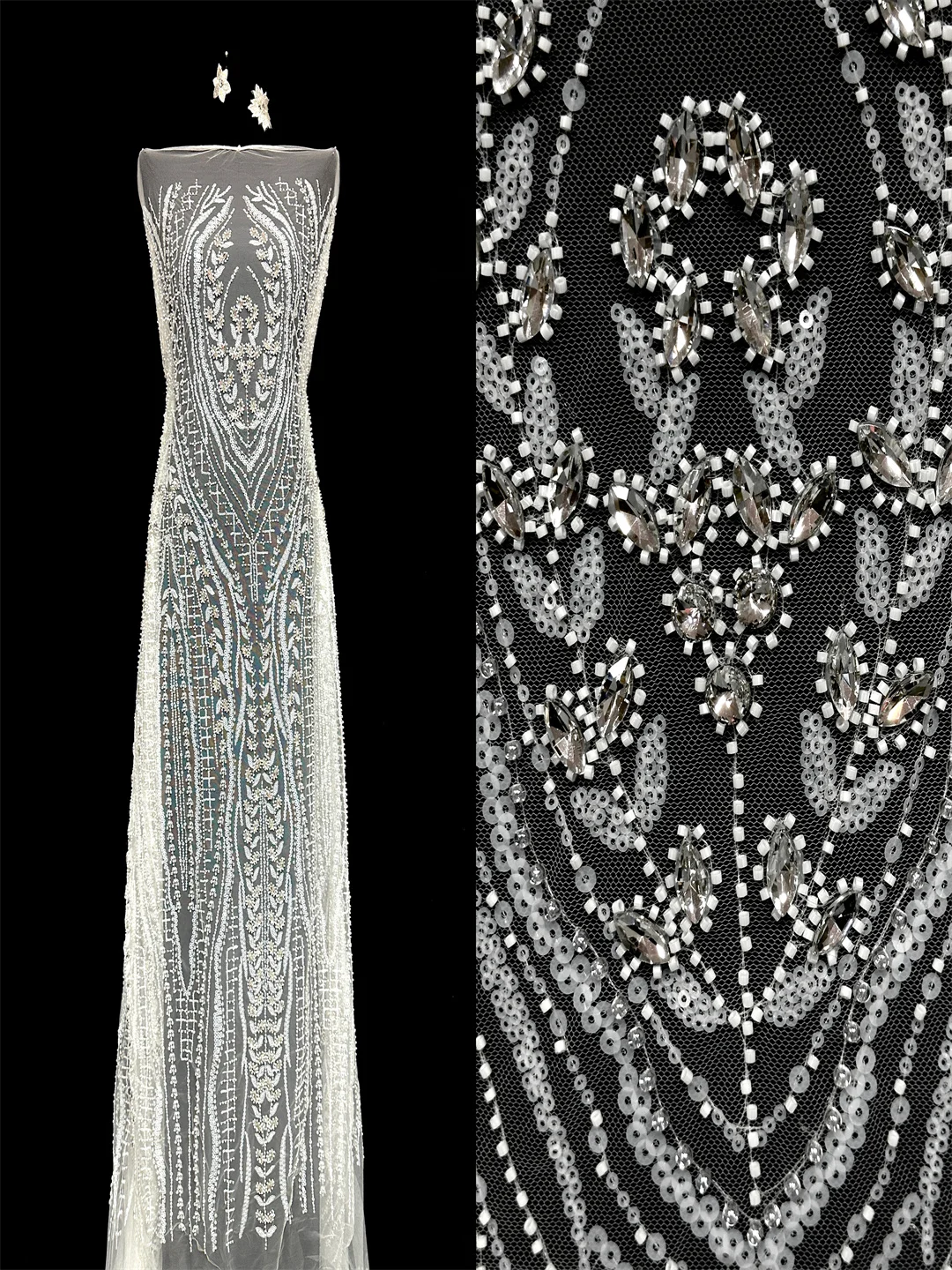 

SJ Lace Tulle Lace Fabric Wholesale African Heavy Beaded Lace Fabric, Nigerian Sequins Fabric, Wedding Party Dress Sewing 2026