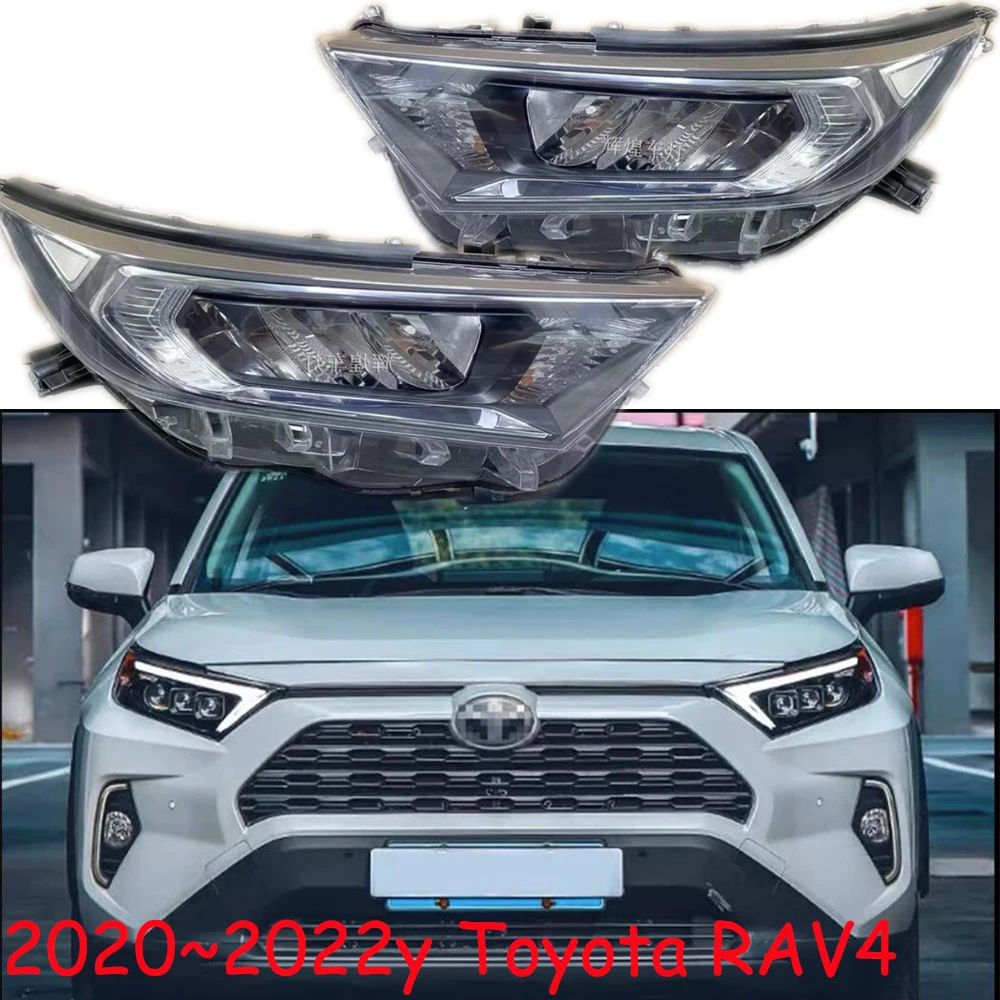 

1pcs car bupmer RAV 4 head light for Toyota RAV4 headlight LED 2020~2022y car accessories DRL fog for RAV4 headlamp