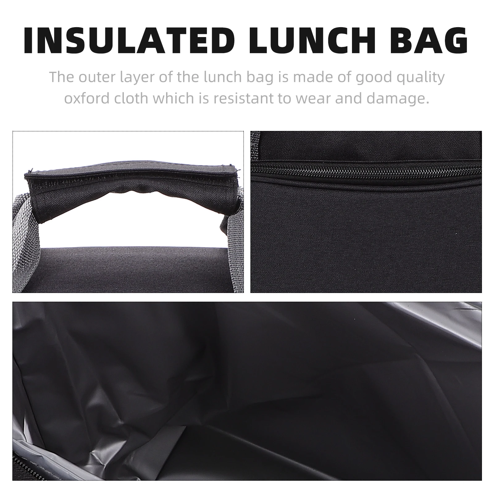 

Lunch Bag Ice Thermal Oxford Cloth PEVA Insulated Picnic Outdoor Portable Warm Takeaway Large Capacity Reusable