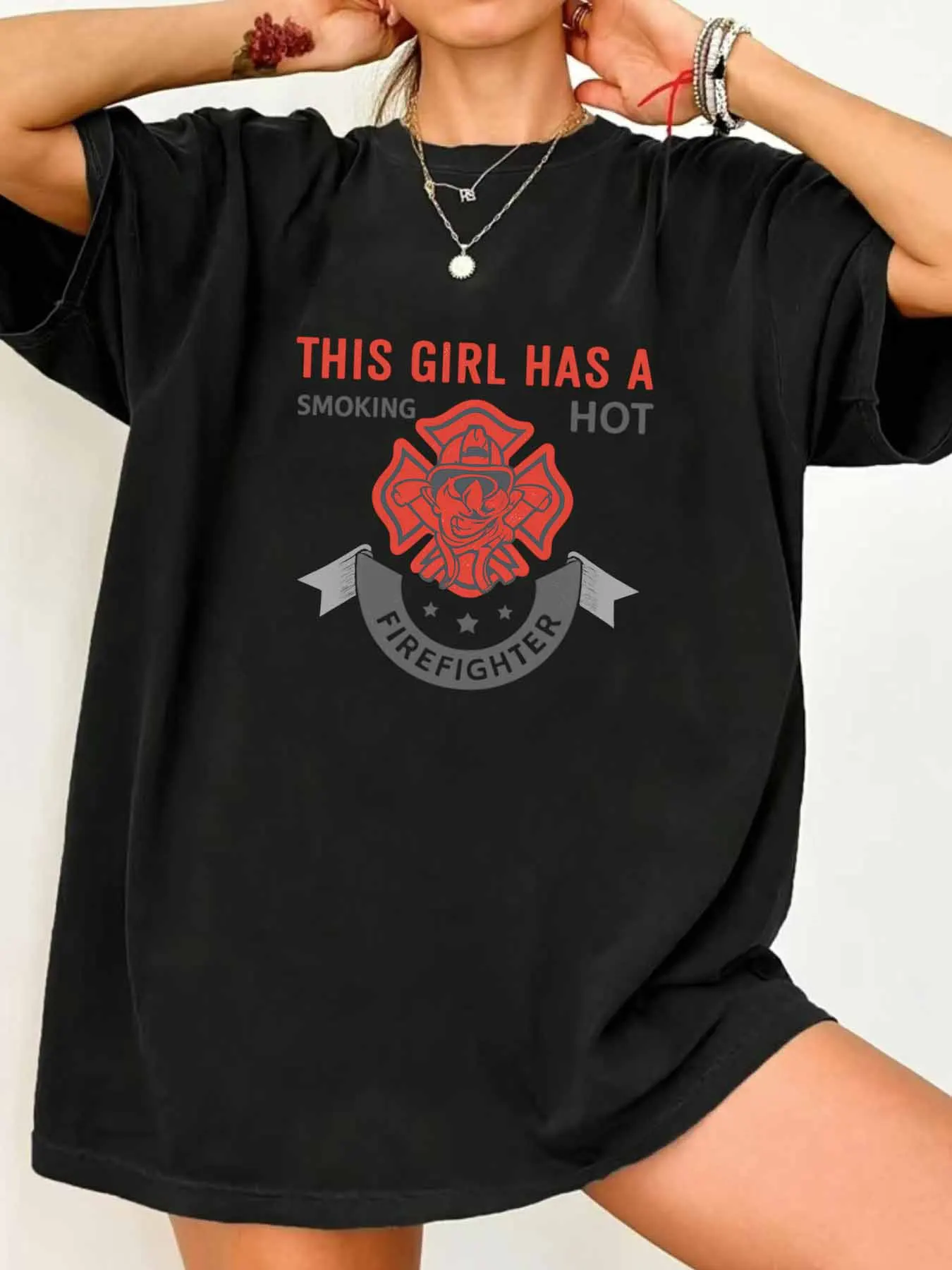 

【WY07895】Женская футболка больших размеров с круглым вырезом и короткими рукавами с эластичными половинными рукавами и модными принтами