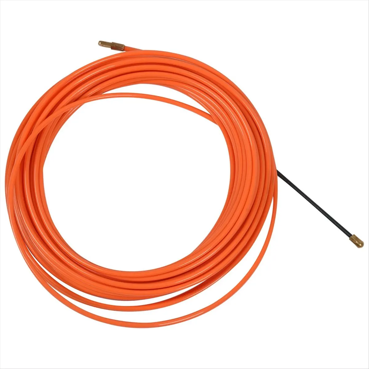 【coming】  2 Pcs 4mm 15 Meter Orange Guide Device Nylon Electric Cable Push Pullers Duct Snake Rodder Fish Tape Wire
