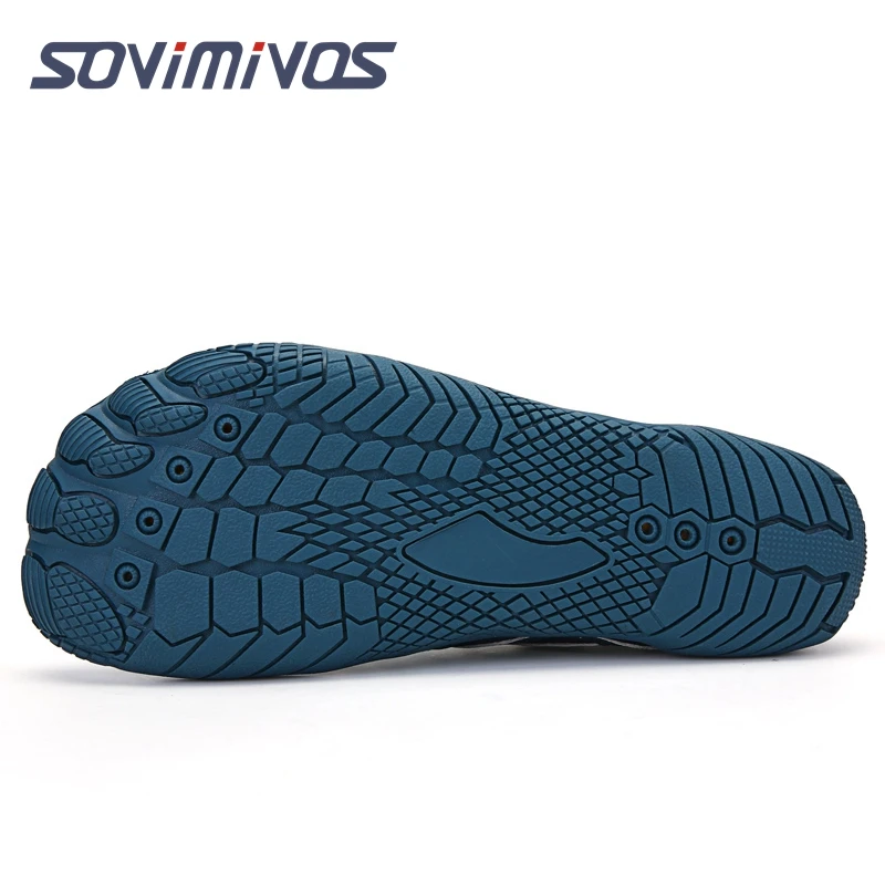 Mens Barefoot Five Fingers Shoes Summer Running Shoes for Women Outdoor Lightweight Quick Aqua Shoes Fitness Sports Sneakers