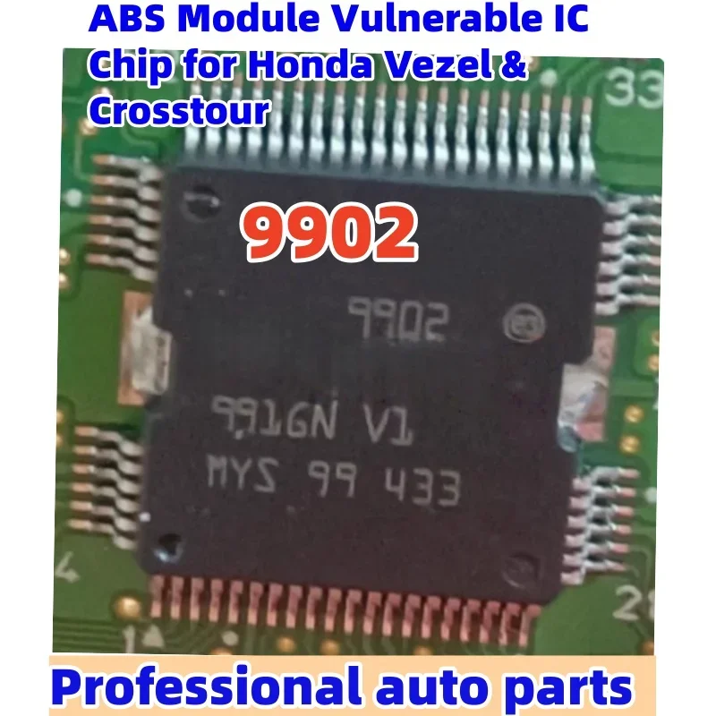 1pc/lot 9902 elesys9902 ABS Module Vulnerable IC Chip for Honda Vezel & Crosstour. car accessories, car ecu chip ic