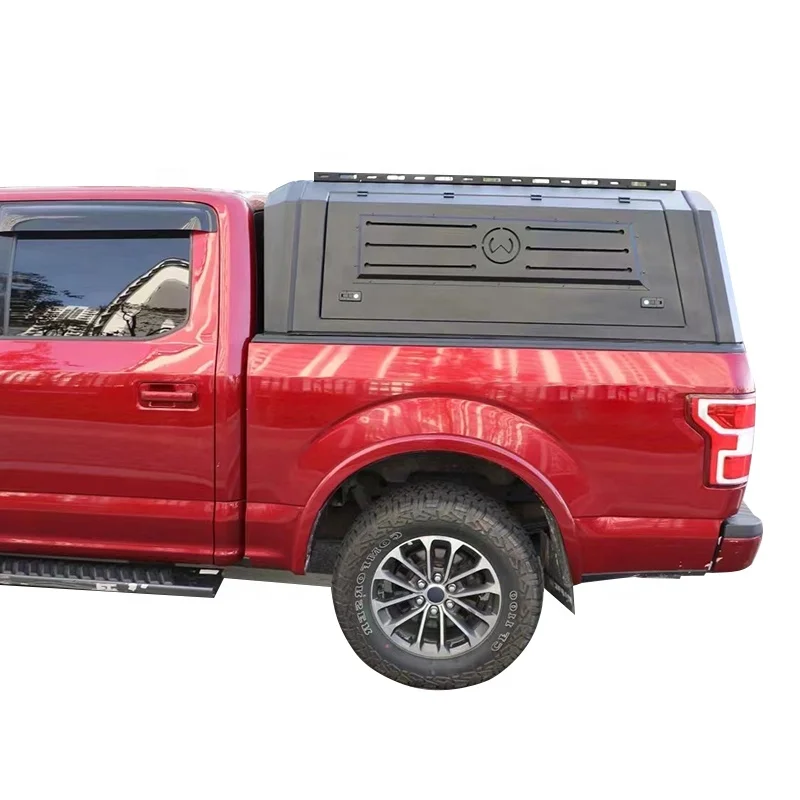 

Factory wholesale price custom pick up hardtop topper camper bed cover steel ute 4x4 canopy for pickup truck with roof bars