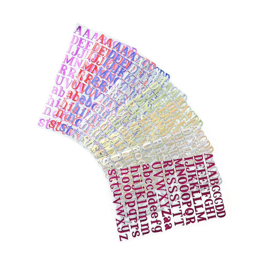 

10 шт., красочные наклейки с буквами алфавита, самоклеящаяся бумага для детей, обучающие наклейки для рукоделия, украшения своими руками, наклейки для домашнего хранения