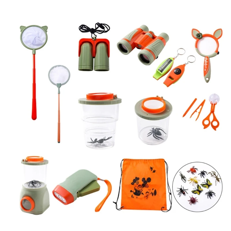 Kid Outdoor Set Insect Catching Observation Tools Nature Exploration Children Games Lens Insect Catcher