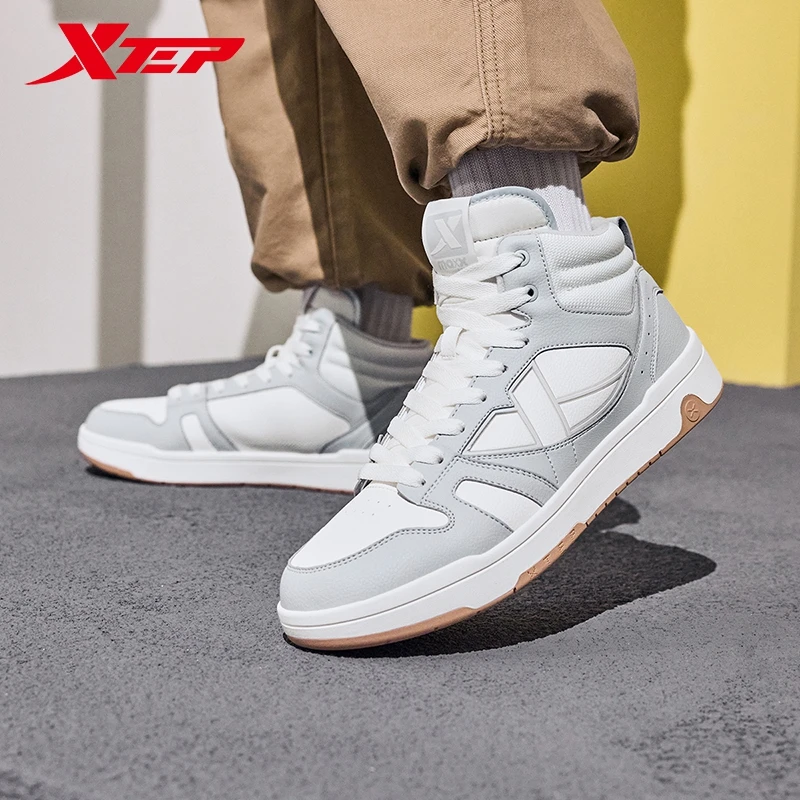 Xtep MAXX LITE Cotton Shoes For Men 2024 Autumn Comfortable Casual Shoes Trendy Retro Soft Sneakers 876319370003