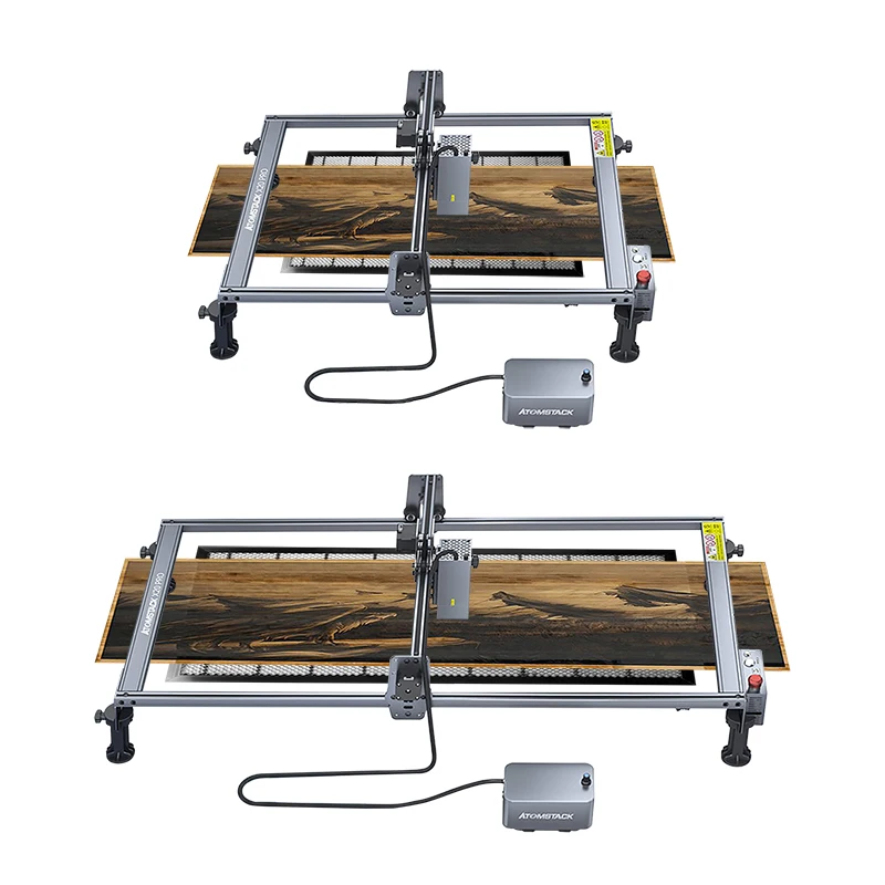 ATOMSTACK-X20 S20 A20 PRO 130W 레이저 조각기 (에어 어시스트 키트 포함), 850*400mm 우드 커터, 840*440mm 벌집 작업 테이블
