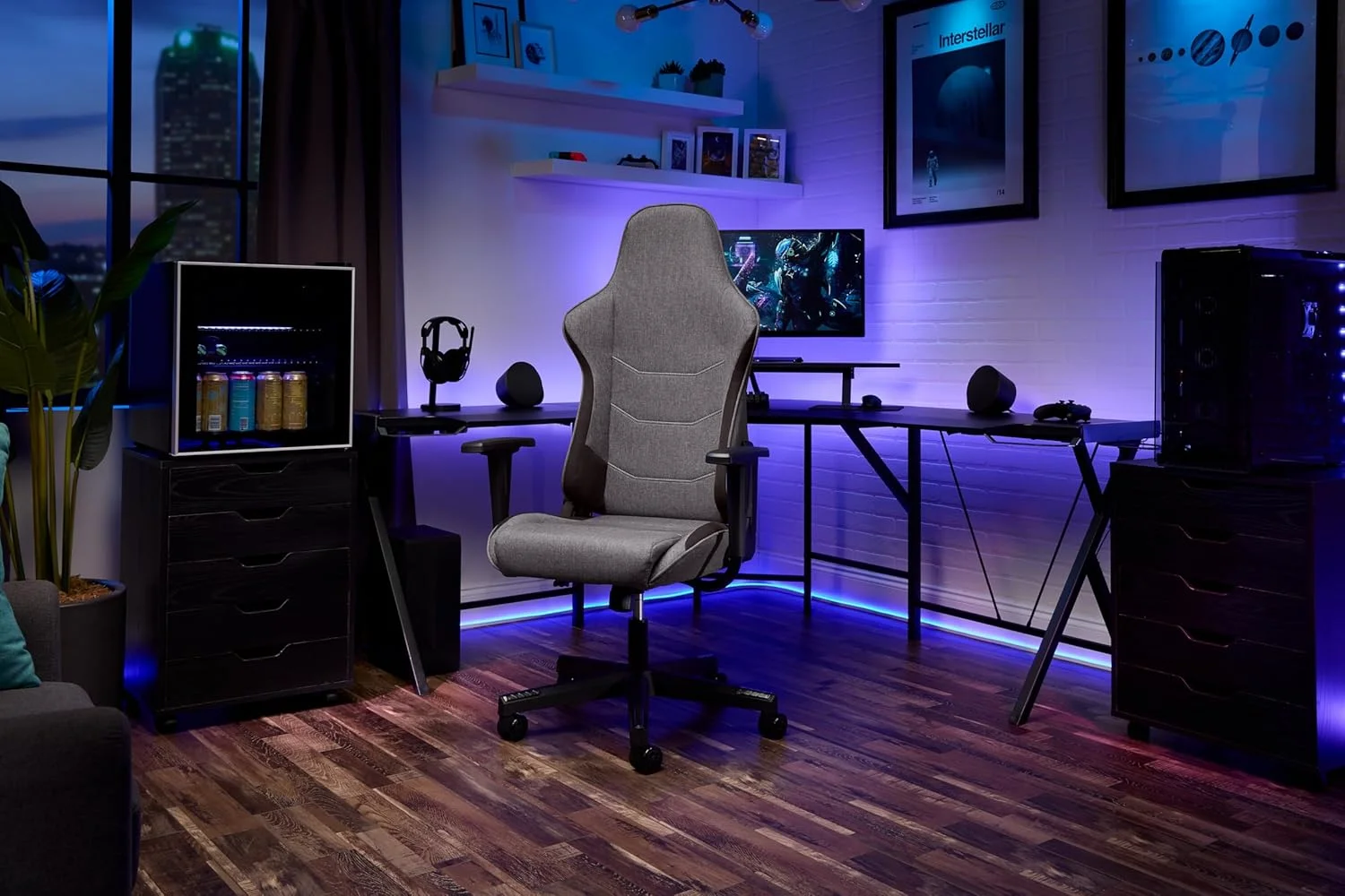 Gaming Chair - Gamer Chair PC Computer Chair, Ergonomic,Office Chair with Integrated Headrest,135 Degree Recline with Angle Lock