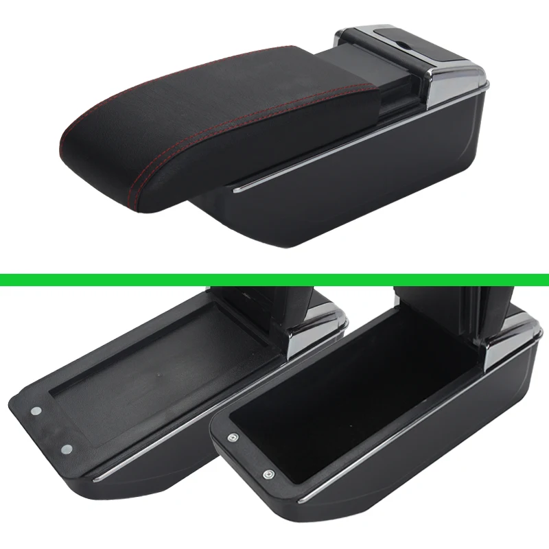 Armrest for Opel Corsa 2015 2016 2017 2018 2019 for CorsaE Car Console Storage Box with Cup Holder Car Interior Accessories