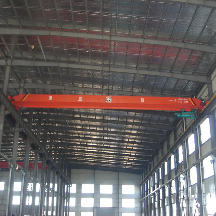 1t 3ton 5ton 10ton 15ton 20ton Single Beam Girder Construction Workshop Overhead Bridge Crane