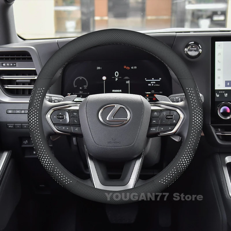 

Leather Car Steering Wheel Cover For Lexus GX460 GX470 GX450 GX550 GX400 2025 2012-2024 Non-slip wear-resistant Auto Accessories