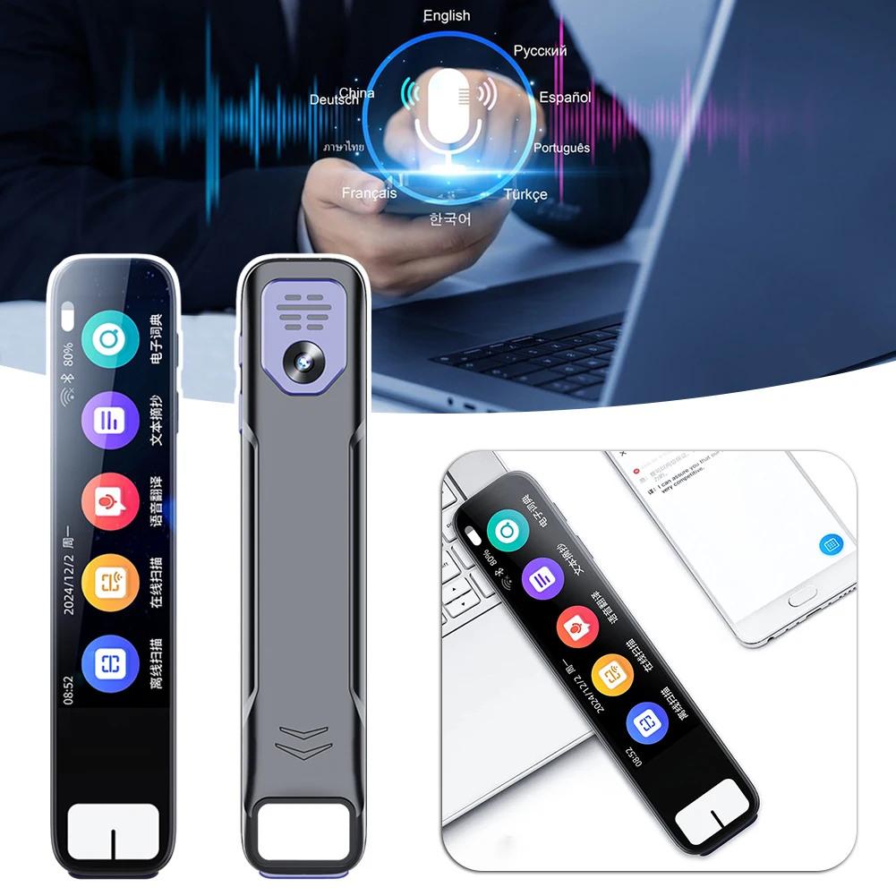 

Language Translator Pen With Touch Screen Real-Time Translator Electronic Dictionary Supports 134 Languages Offline Online