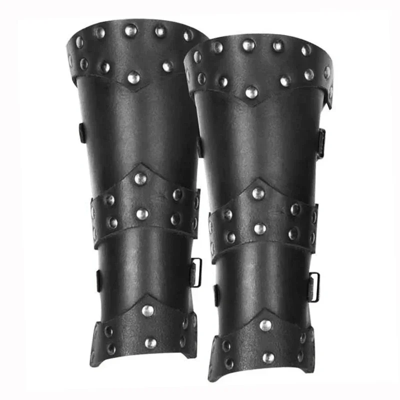 Cosplay Medieval Leg Armor Greaves Boot Shoes Cover Knight Warrior Pirate Costume Gaiter Larp Accessory Carnival Dress Up Party