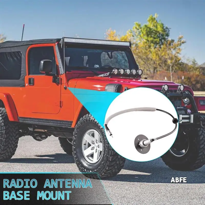 ジープラングラー 1997-2006 ラジオアンテナベースブラケットとケーブル交換 56038660AB カーアクセサリー