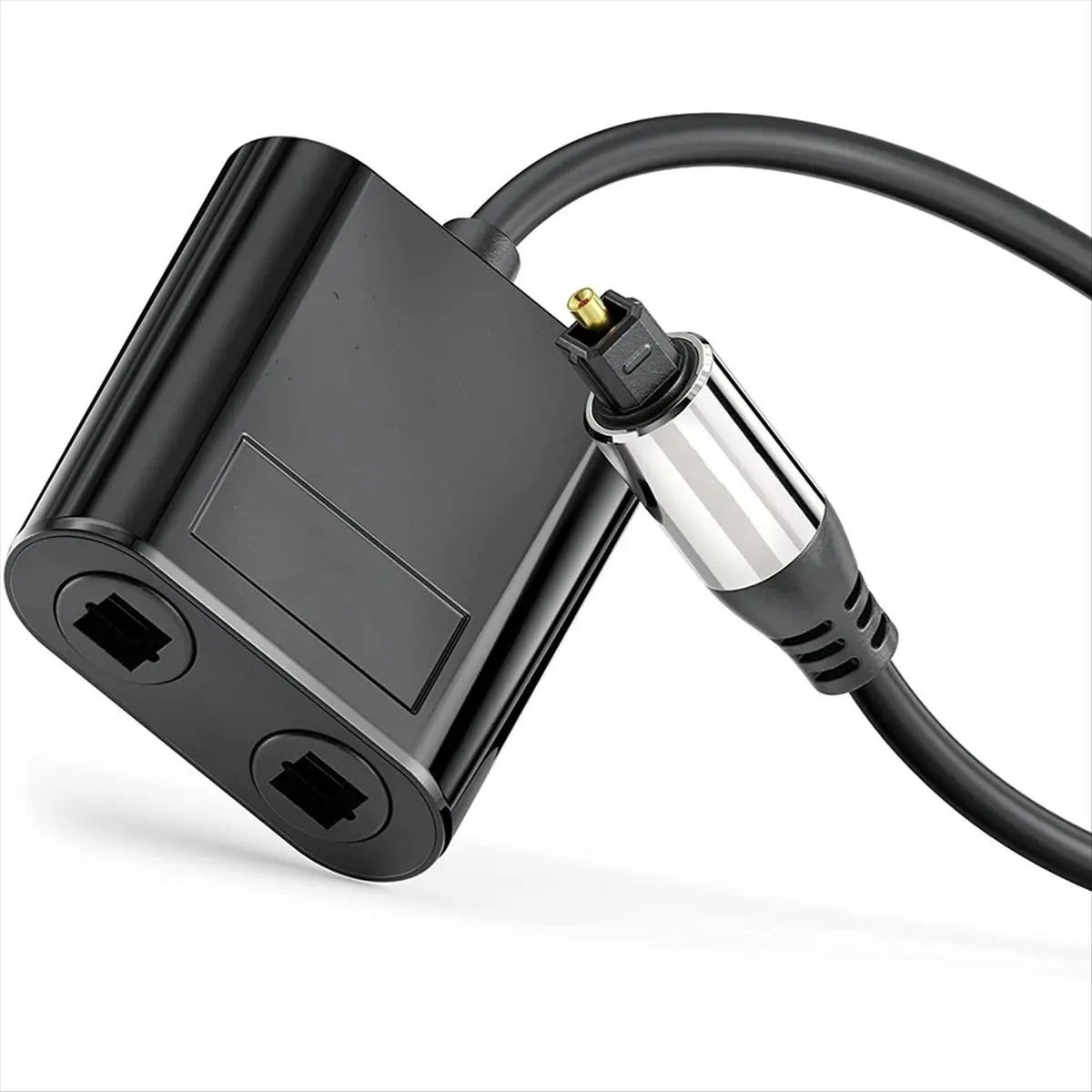 A85P Optical Fiber Cable Splitter 2-In-1 Connectors TV Digital Optical Fiber Audio Splitter Cable Adapter