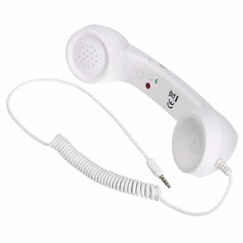 Universal Mobile Phone External Handheld Microphone Classic Cellphone Wired Earpiece Receiver Headset For 3.5mm and Type-C Port