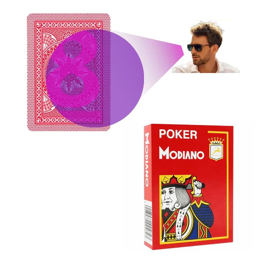 

Marked Card For Infrared Contact Lense Modiano Poker Plastics Mark Card Texas Hold'Em Board Game