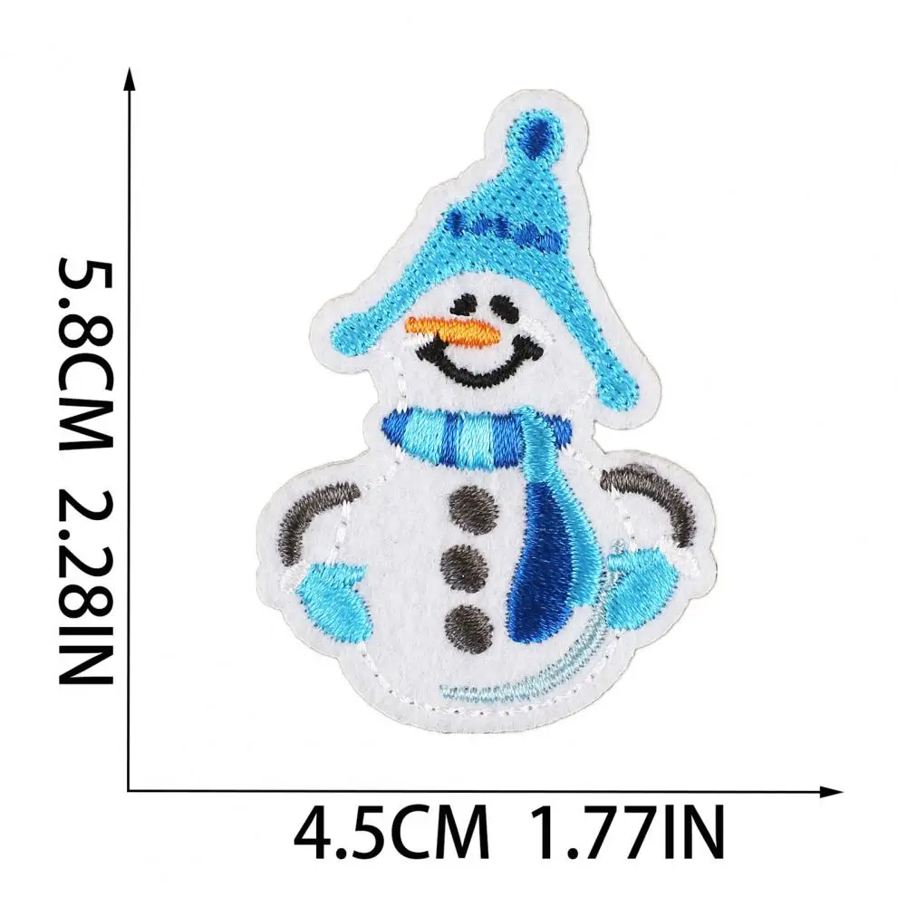 Decorative Gift for Children Vibrant Santa Claus Iron-on Patches 29 Christmas Theme Stickers for Embroidery Label Fabric