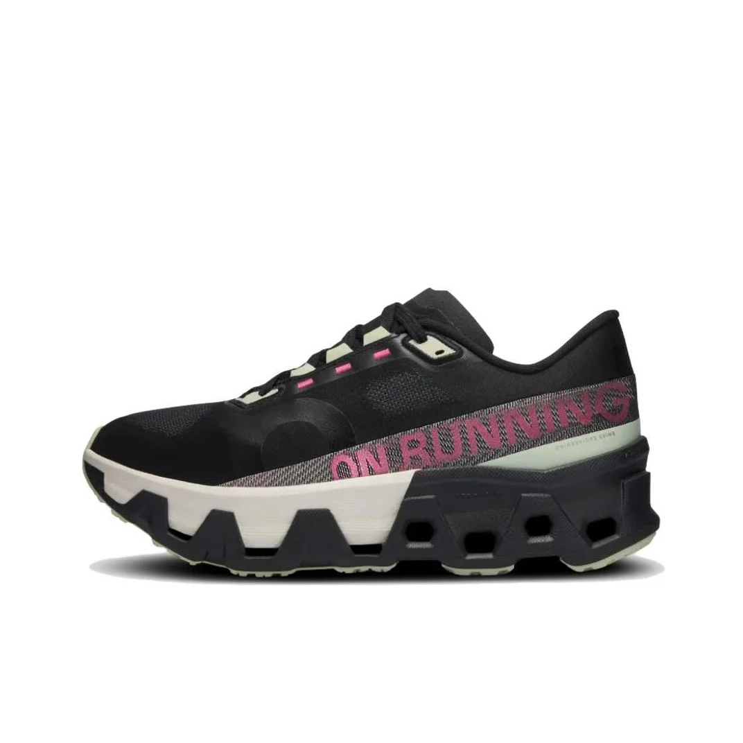 On Cloudmonster Hyper Running Shoes Women's Low Top Black Pink 3WE10121481