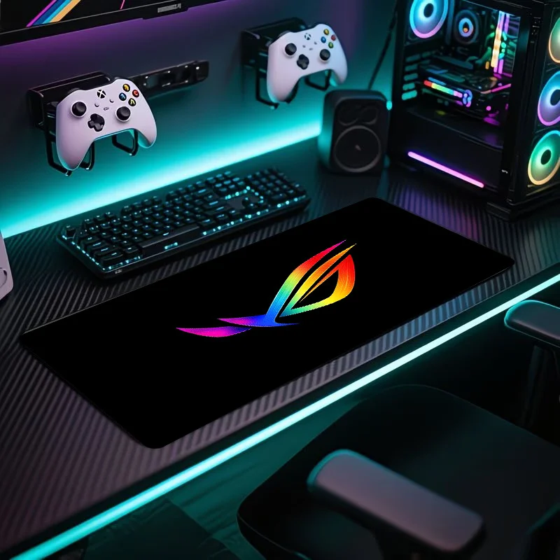 

Игровой коврик для мыши RGB, совместимый с ПК/ноутбуком, клавиатурой, для киберспортивных комплектов — моющийся, в подарок для геймеров и студентов