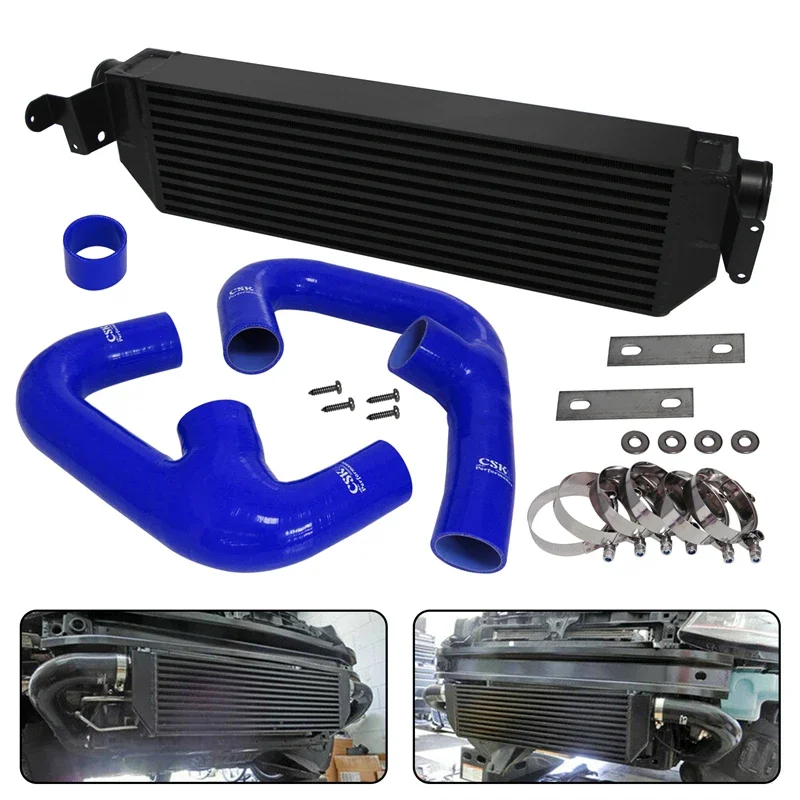 FMIC Twin Intercooler Upgrade+ Hose Kit For Volkswagen Golf R GTI MK7 2.0T