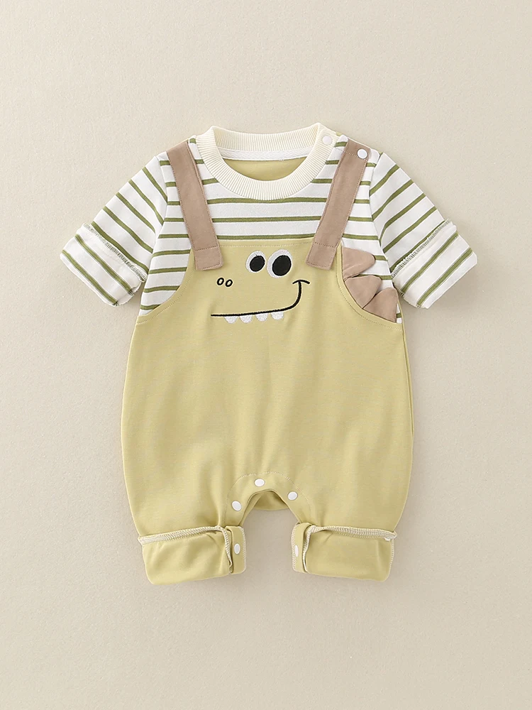 

Модный детский повседневный комбинезон-худи для новорожденных, одежда для прогулок, весна-осень, в корейском стиле