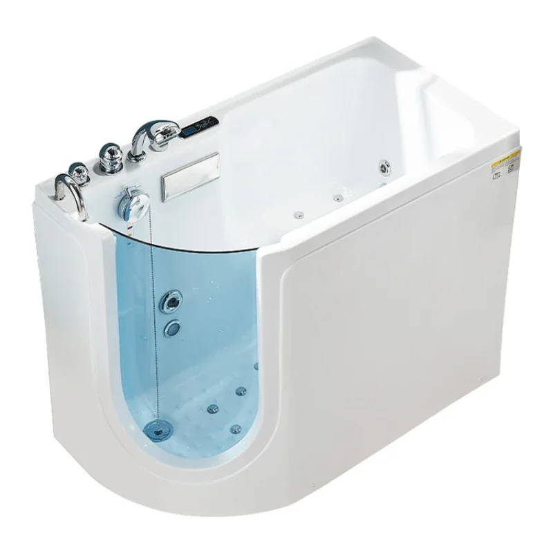 

Walking-in side door accessible bathtub for the elderly home rehabilitation elderly sitting bubble type