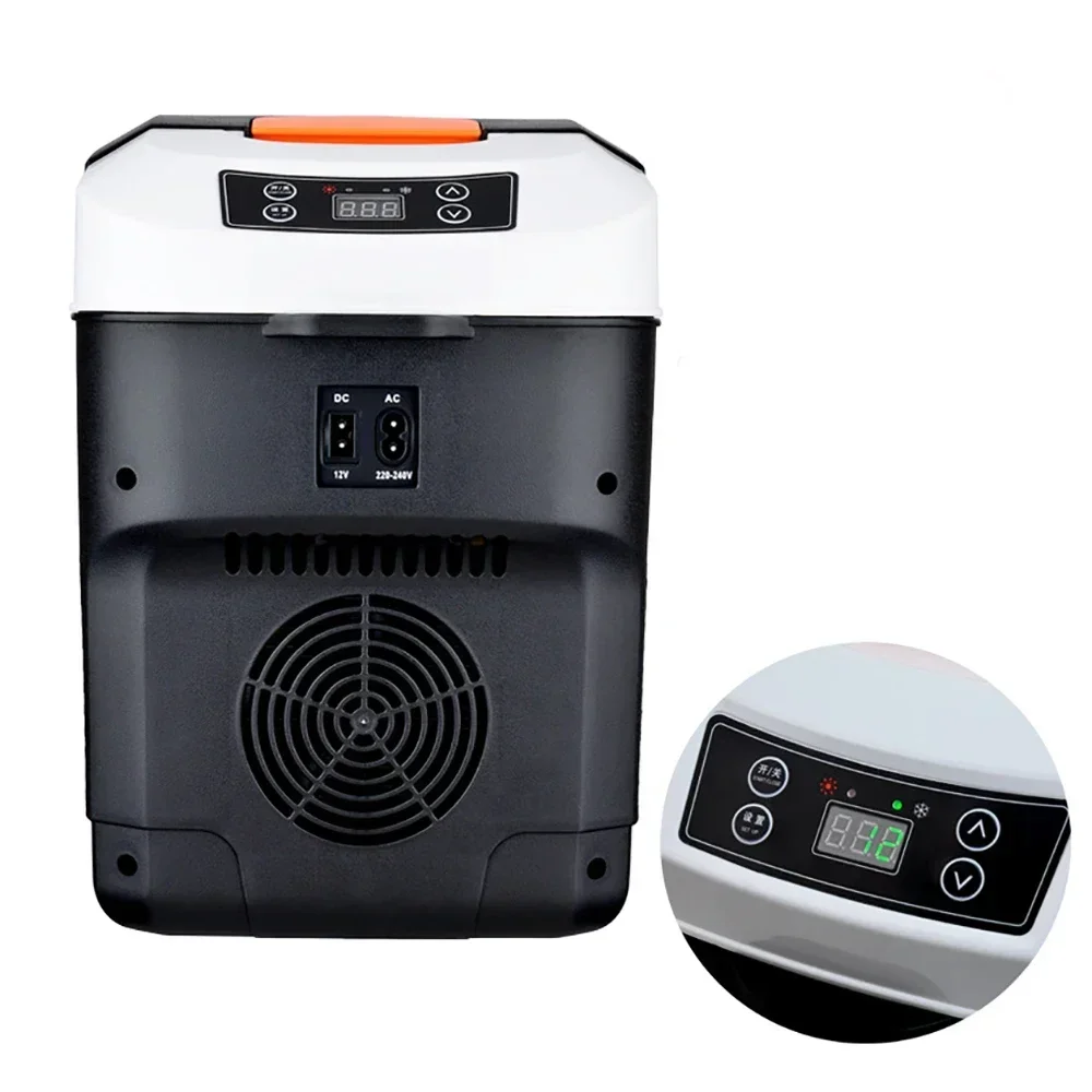 10L Car Home Mini Refrigerator Fridges DC12/24V Drinks Cooler Heater Keep Warm Fresh for Car Home Pinic Camping AC110/220V