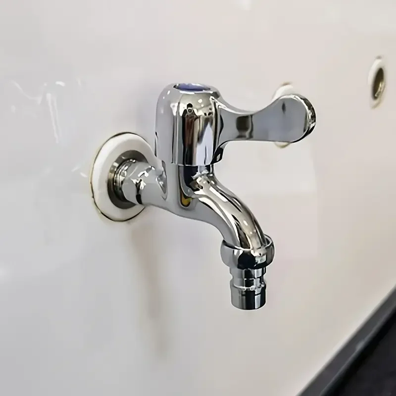 1 Universal Faucet Suitable for Home and Garden Use - Alloy Structure Faucet with Adjustable Flow, Connects to Washing Machine/Hose/Sink Plumbing System - Single Cold Water Washing Machine Faucet - Water Valve, Water Kettle view 5