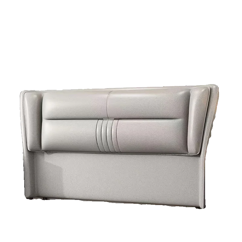 ~ Cabecero bolsa suave de piso a techo tecnología tatami cuero respaldo de cama de madera maciza compra individual