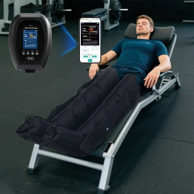 Air wave massager Airbag kneading hot compress to relieve leg stiffness and soreness Leg massage equipment