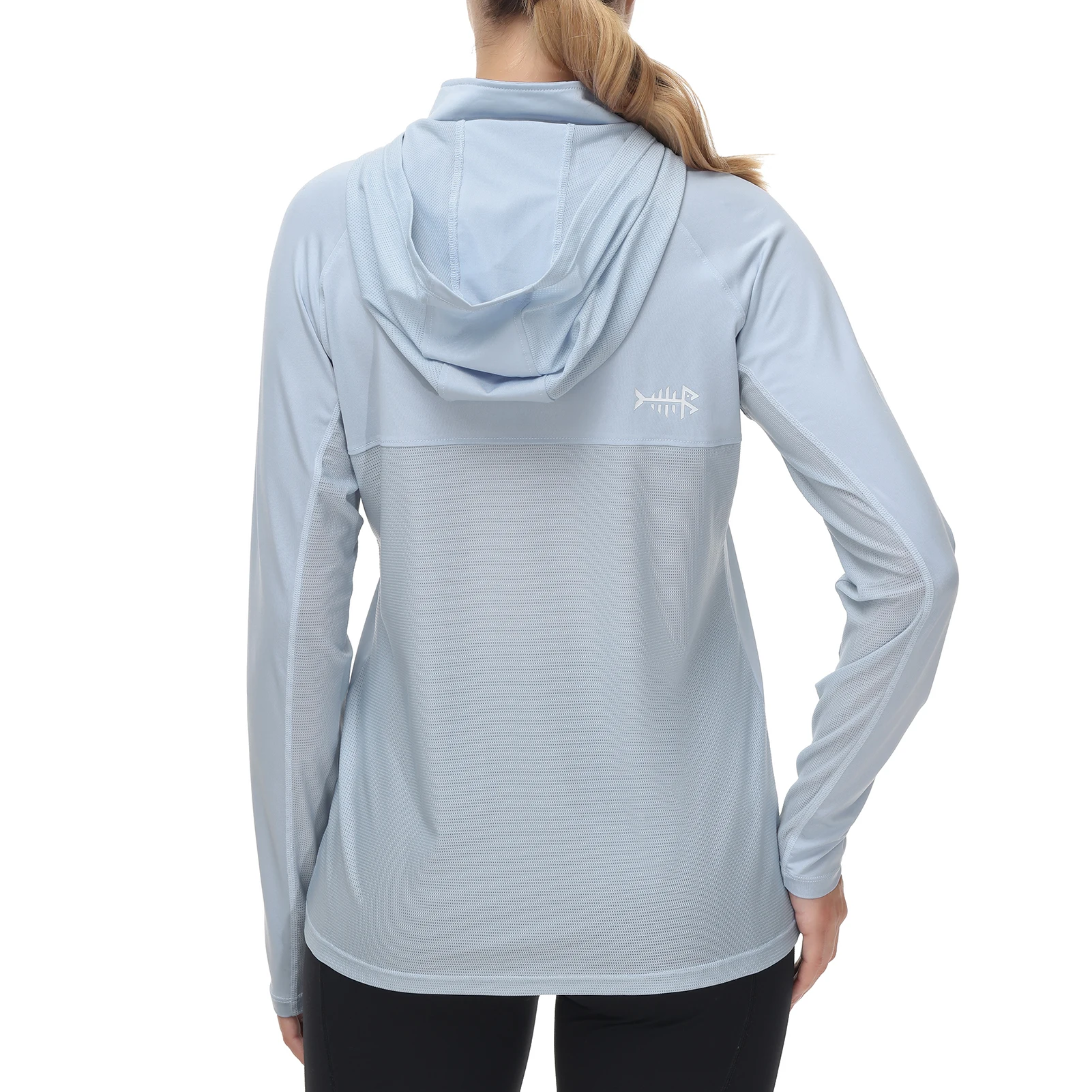 Bassdash Women’s UPF 50+ Performance Hoodie Long Sleeve Half Zip T-Shirt UV Protection Fishing Hiking Shirt