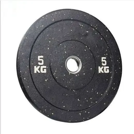 New Product Hot Selling Weight Lifting Weight Bumper Dumbbell Plates Rubber Granules Gym Fitness Dumbbell Discs